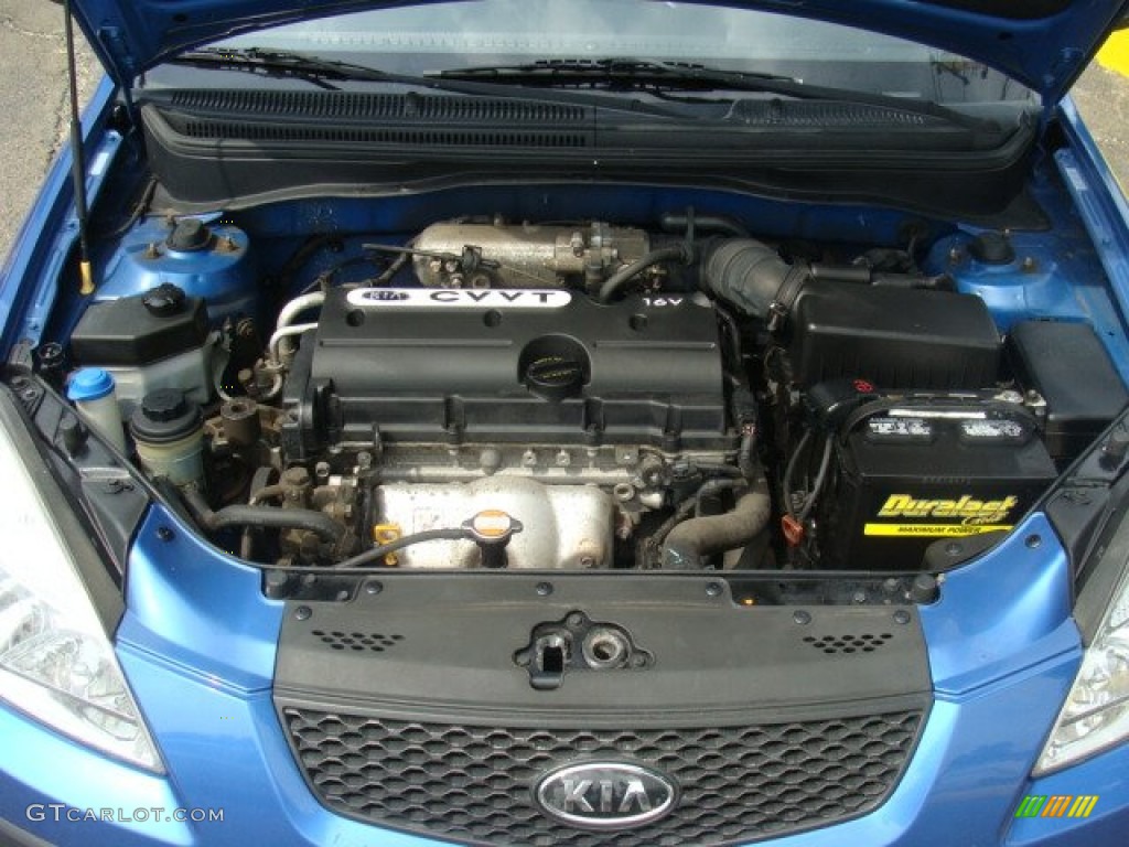 2008 Rio LX Sedan - Sapphire Blue / Gray photo #26