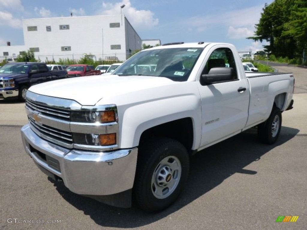 Summit White 2015 Chevrolet Silverado 2500HD WT Regular Cab 4x4 Exterior Photo #95338309