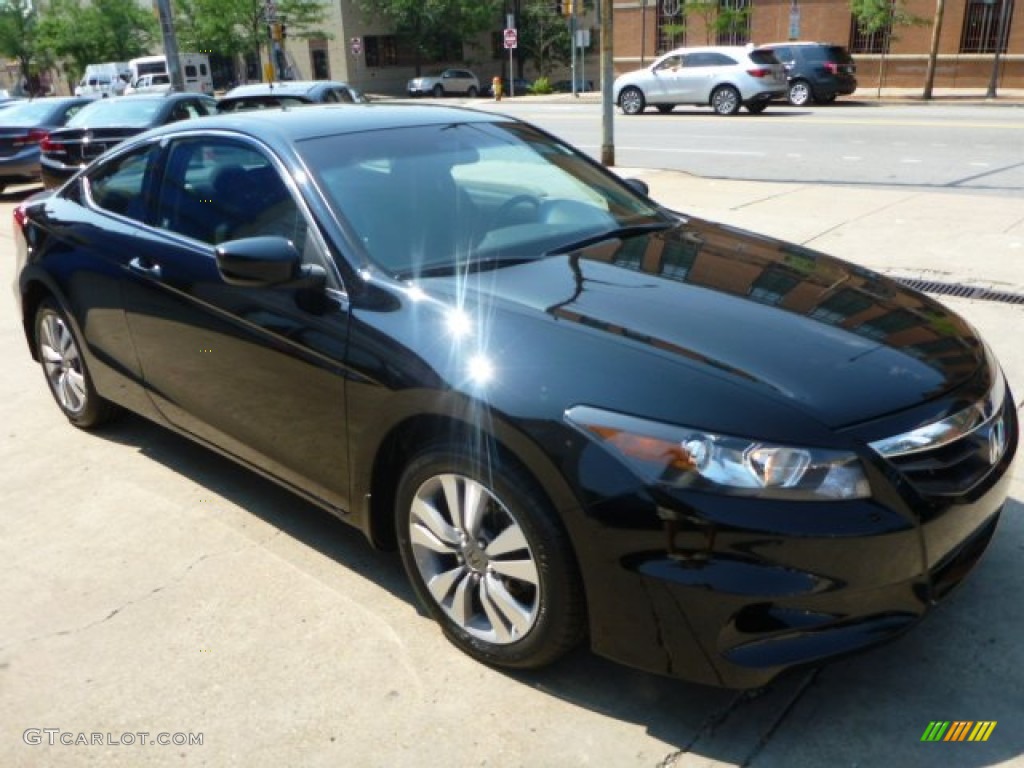2011 Accord LX-S Coupe - Crystal Black Pearl / Black photo #3