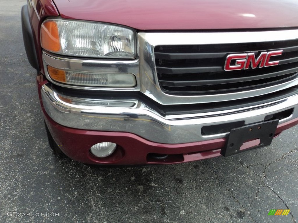 2005 Sierra 1500 SLT Crew Cab 4x4 - Sport Red Metallic / Dark Pewter photo #29