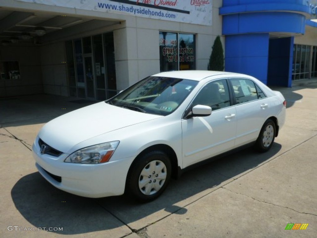 2003 Accord LX Sedan - Taffeta White / Ivory photo #1