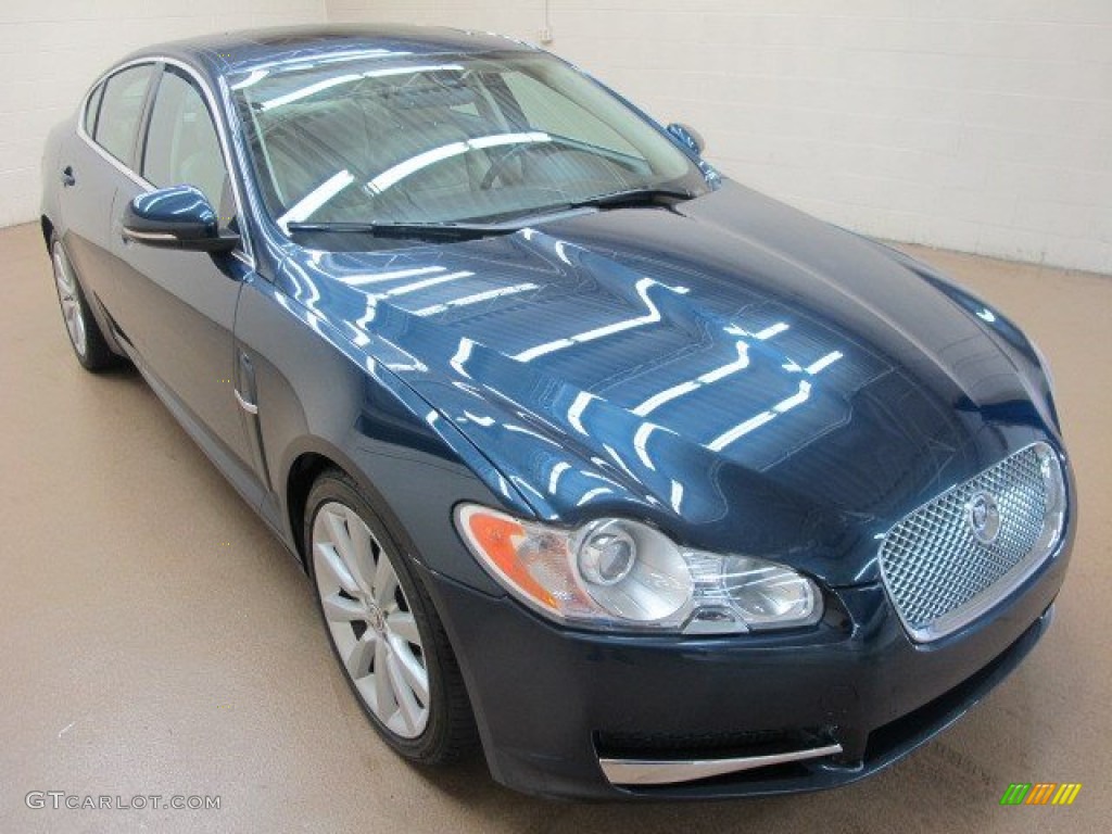 Indigo Blue Metallic Jaguar XF