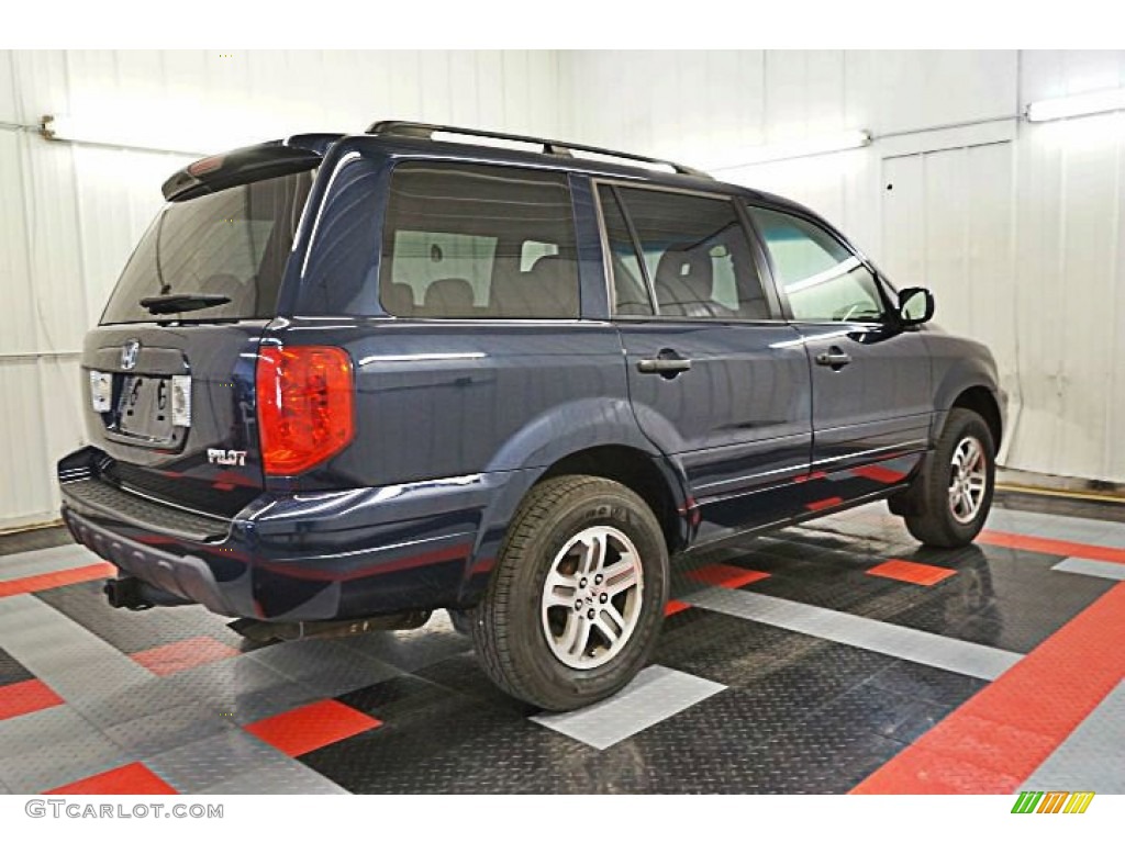 2004 Pilot EX 4WD - Midnight Blue Metallic / Gray photo #5