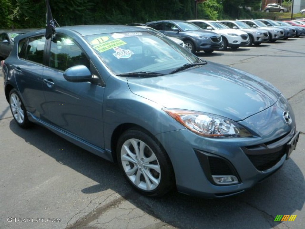 Gunmetal Blue Mica 2011 Mazda MAZDA3 s Sport 5 Door Exterior Photo #95341537