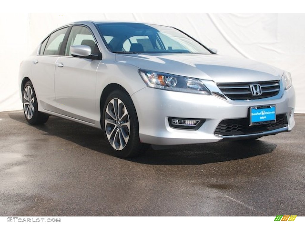 2014 Accord Sport Sedan - Alabaster Silver Metallic / Black photo #1