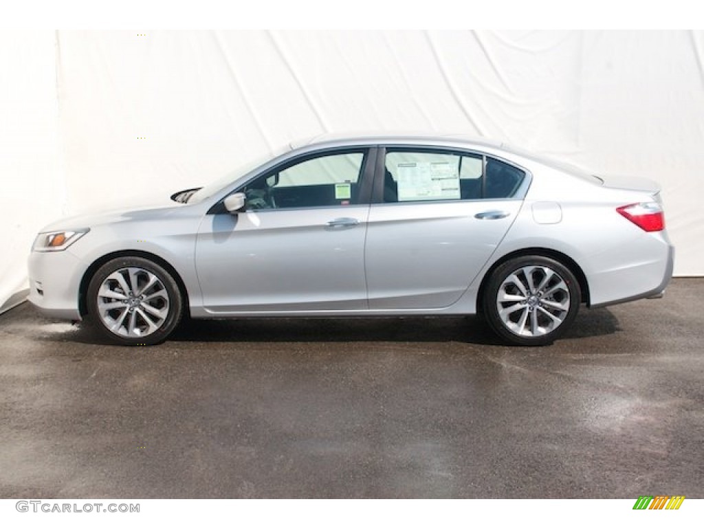 2014 Accord Sport Sedan - Alabaster Silver Metallic / Black photo #4