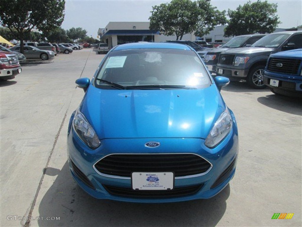 2014 Fiesta SE Sedan - Blue Candy / Medium Light Stone photo #1