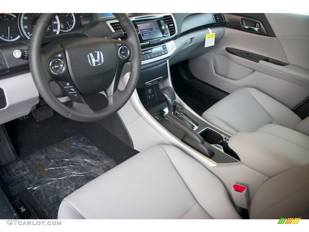 2014 Accord EX-L Sedan - Obsidian Blue Pearl / Gray photo #10