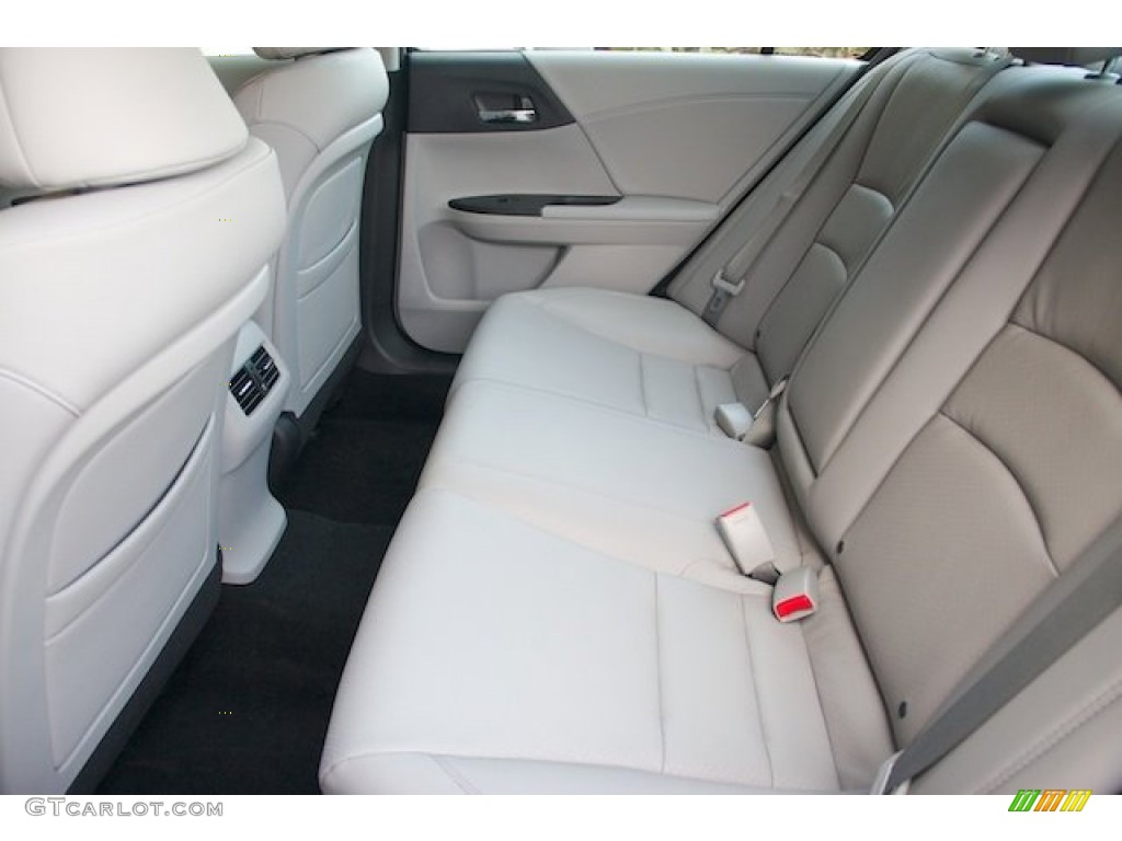 2014 Accord EX-L Sedan - Obsidian Blue Pearl / Gray photo #12