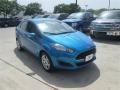 2014 Blue Candy Ford Fiesta SE Sedan  photo #14