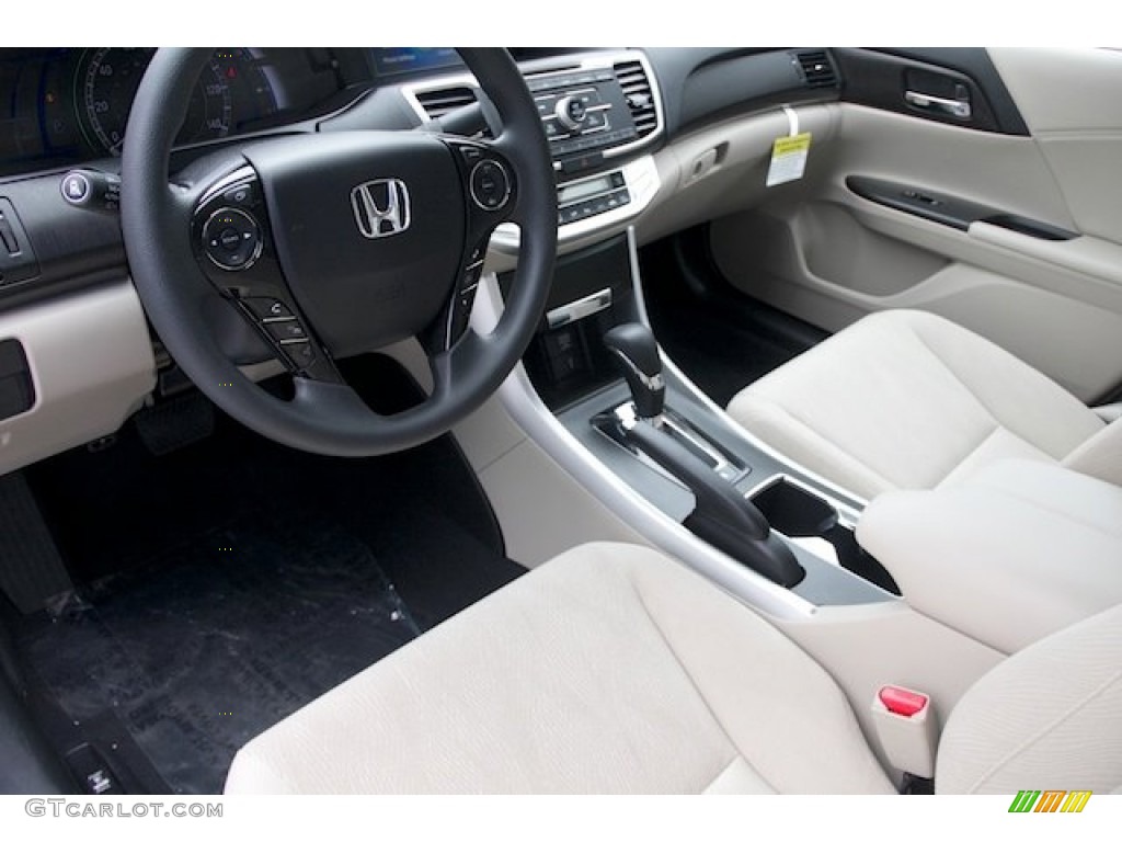 2014 Accord Hybrid Sedan - Crystal Black Pearl / Ivory photo #14