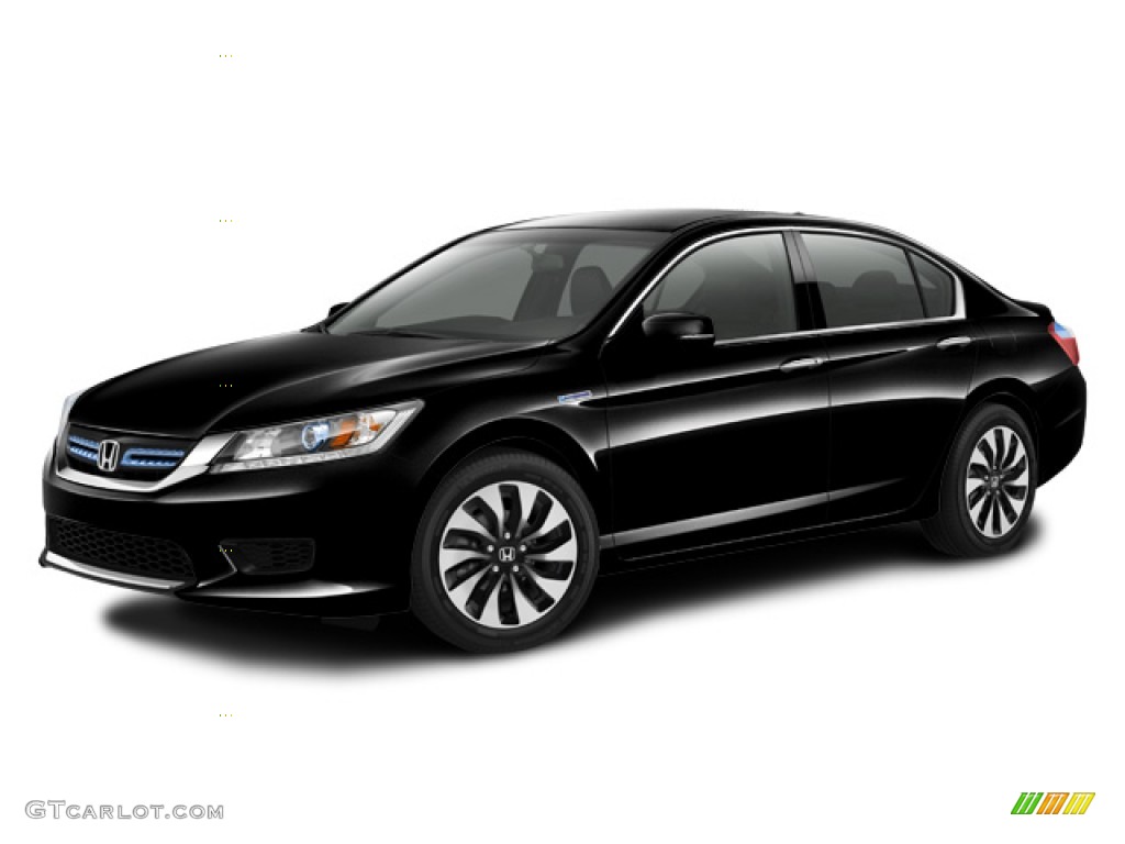 2014 Accord Hybrid Sedan - Crystal Black Pearl / Ivory photo #22