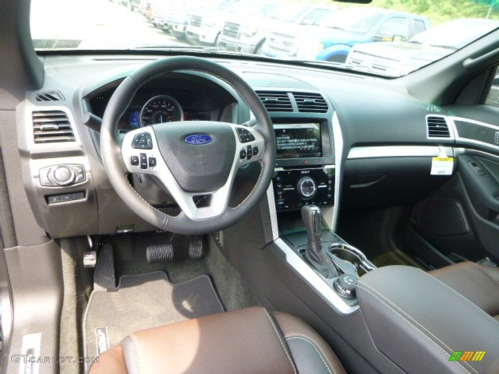 Sport Charcoal Black/Sienna Interior 2015 Ford Explorer Sport 4WD Photo #95349686