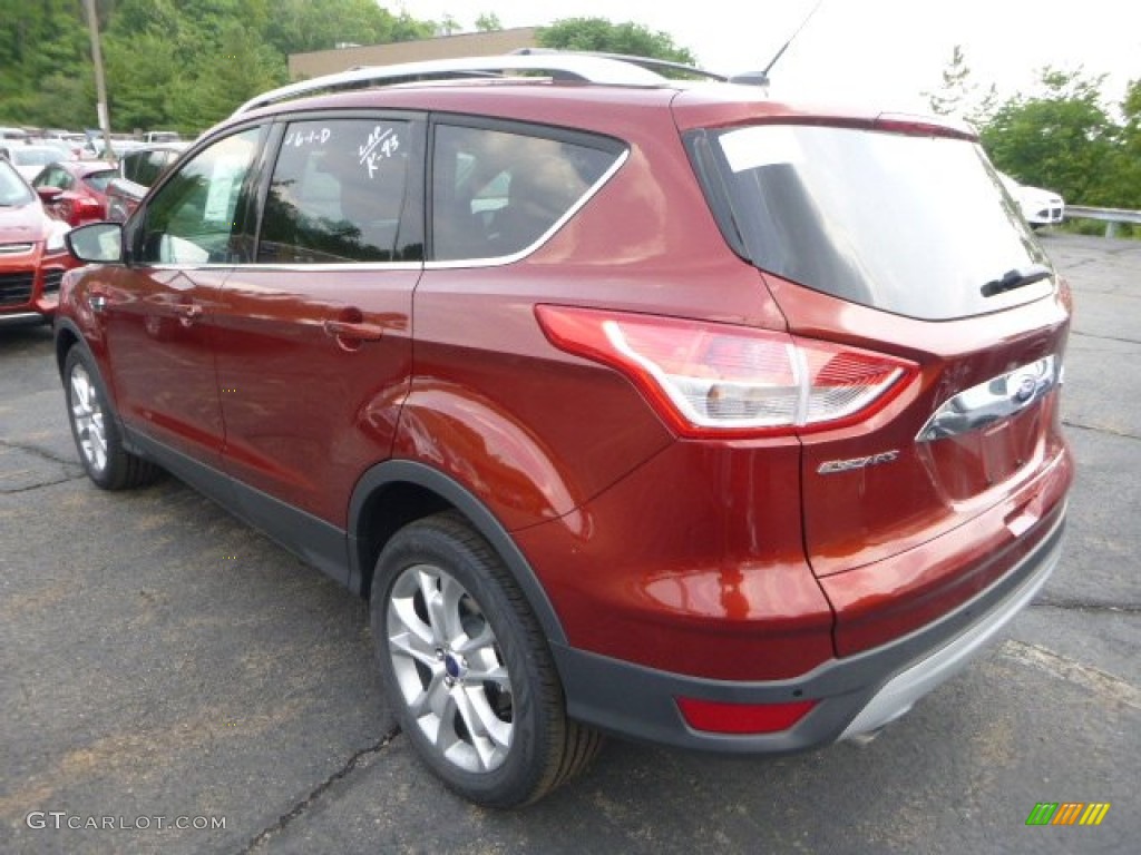 2014 Escape Titanium 2.0L EcoBoost 4WD - Sunset / Charcoal Black photo #4