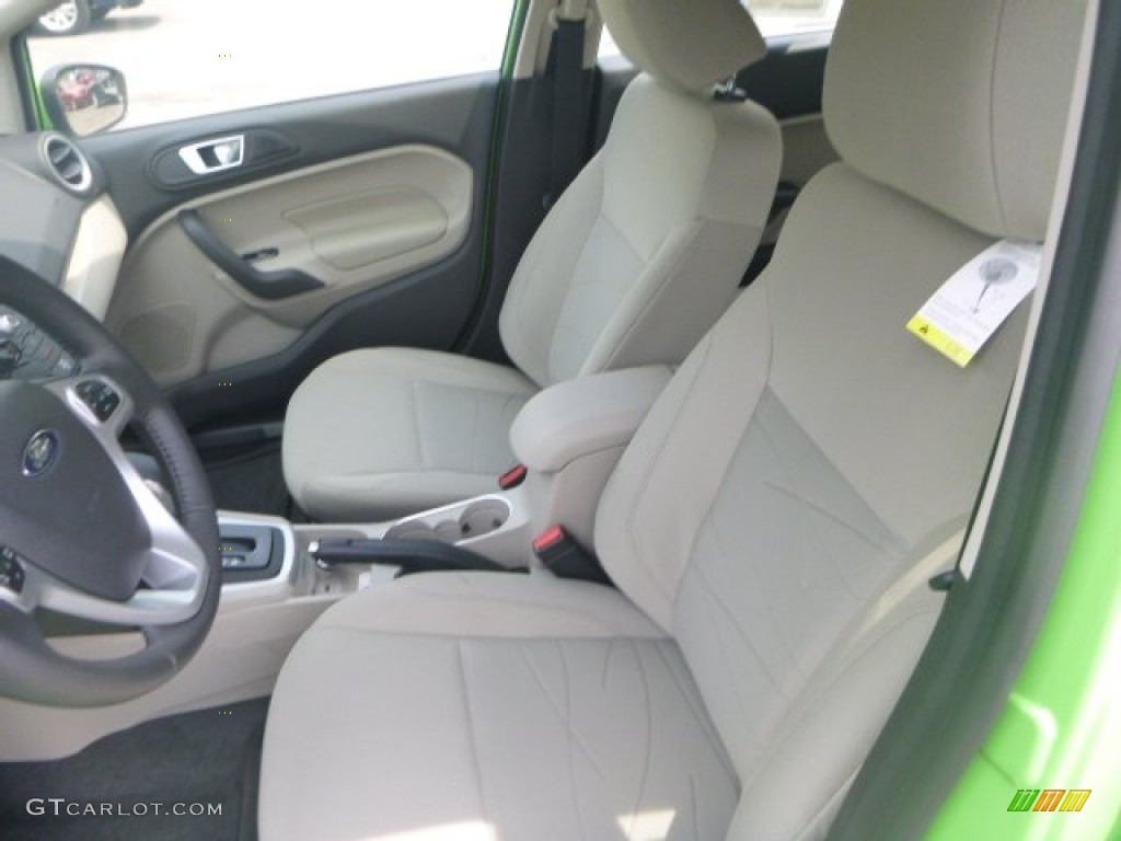 2014 Fiesta SE Hatchback - Green Envy / Medium Light Stone photo #8