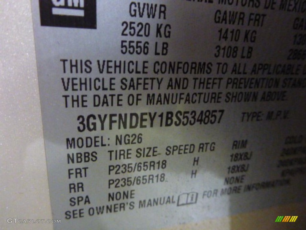 2011 SRX 4 V6 AWD - Gold Mist Metallic / Shale/Brownstone photo #3