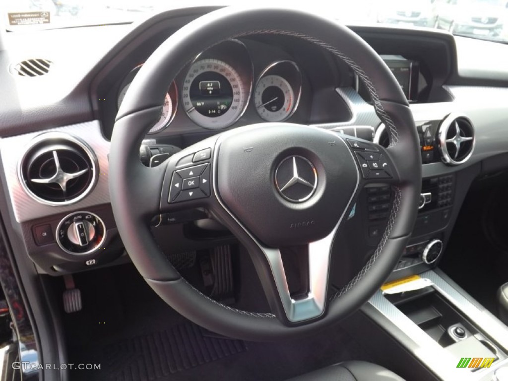 2015 Mercedes-Benz GLK 350 4Matic Black Steering Wheel Photo #95359378