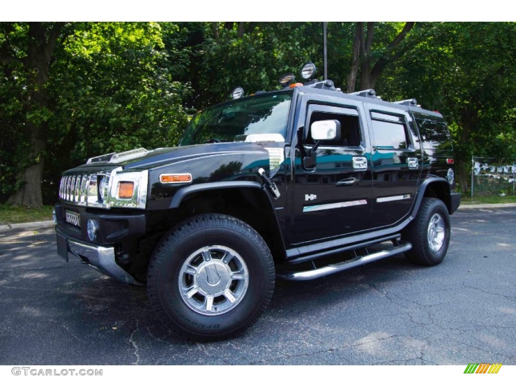 Black 2005 Hummer H2 SUV Exterior Photo #95360444
