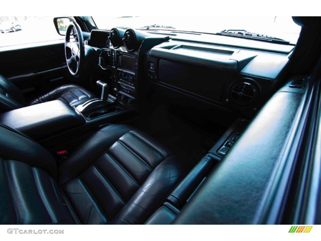 2005 Hummer H2 SUV Ebony Black Dashboard Photo #95360759