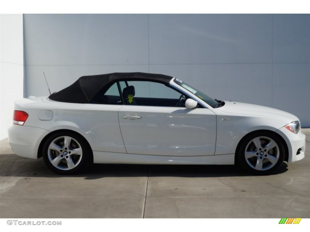 2008 1 Series 135i Convertible - Alpine White / Black photo #2