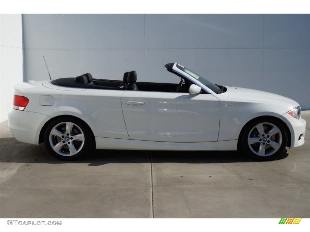 2008 1 Series 135i Convertible - Alpine White / Black photo #3