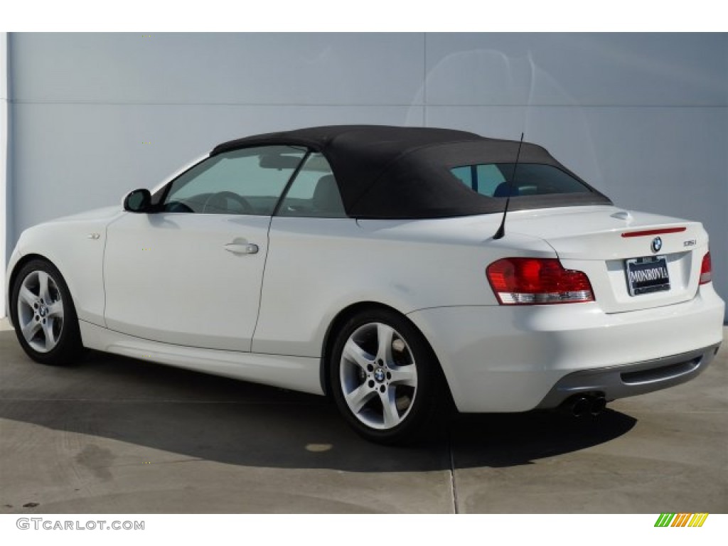 2008 1 Series 135i Convertible - Alpine White / Black photo #4