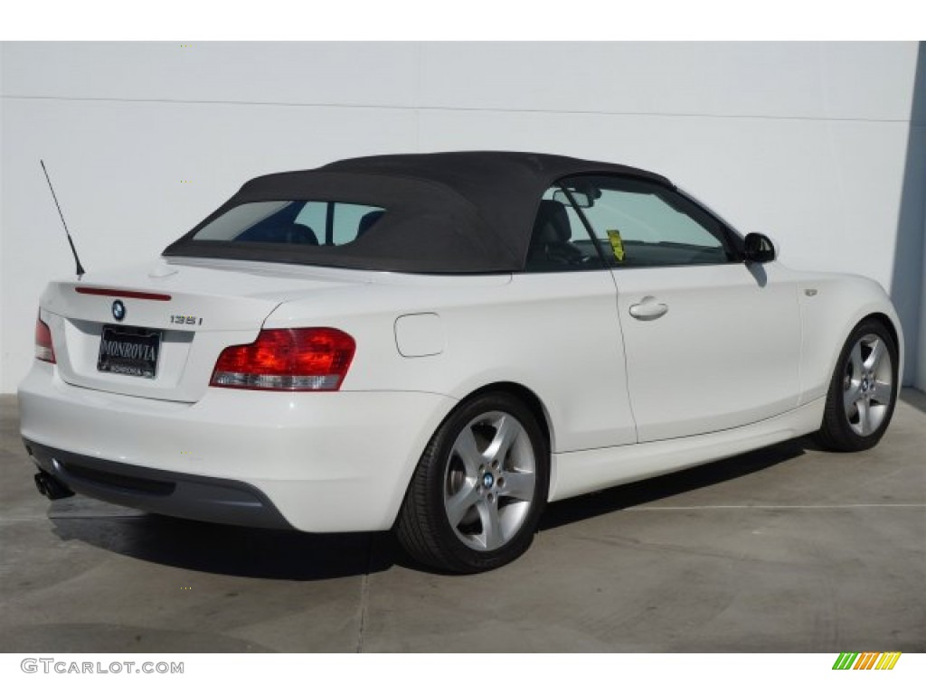 2008 1 Series 135i Convertible - Alpine White / Black photo #5
