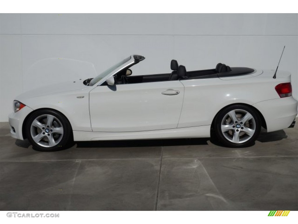 2008 1 Series 135i Convertible - Alpine White / Black photo #7