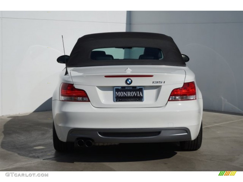 2008 1 Series 135i Convertible - Alpine White / Black photo #10