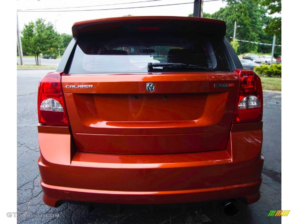 2008 Caliber SRT4 - Sunburst Orange Pearl / Dark Slate Gray photo #5