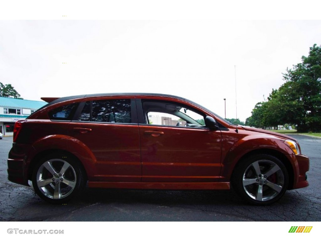 2008 Caliber SRT4 - Sunburst Orange Pearl / Dark Slate Gray photo #7
