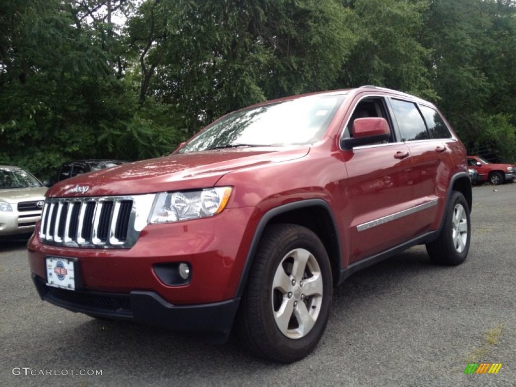 2013 Grand Cherokee Laredo 4x4 - Deep Cherry Red Crystal Pearl / Dark Graystone/Medium Graystone photo #1