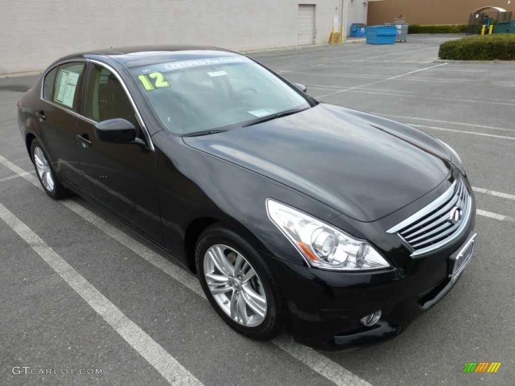 2012 G 37 Journey Sedan - Black Obsidian / Graphite photo #1