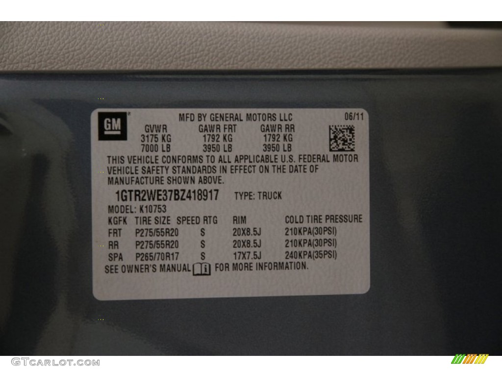 2011 Sierra 1500 SLT Extended Cab 4x4 - Stealth Gray Metallic / Dark Titanium/Light Titanium photo #17