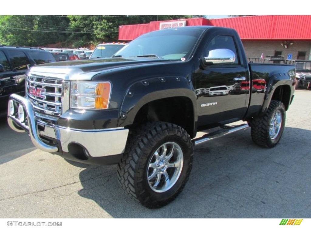 2012 Sierra 1500 Regular Cab 4x4 - Onyx Black / Dark Titanium photo #1