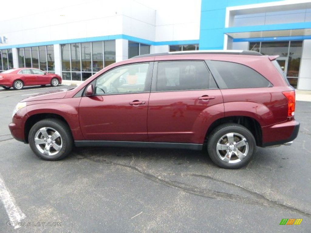 2008 XL7 Limited AWD - Cranberry Red Metallic / Beige photo #2