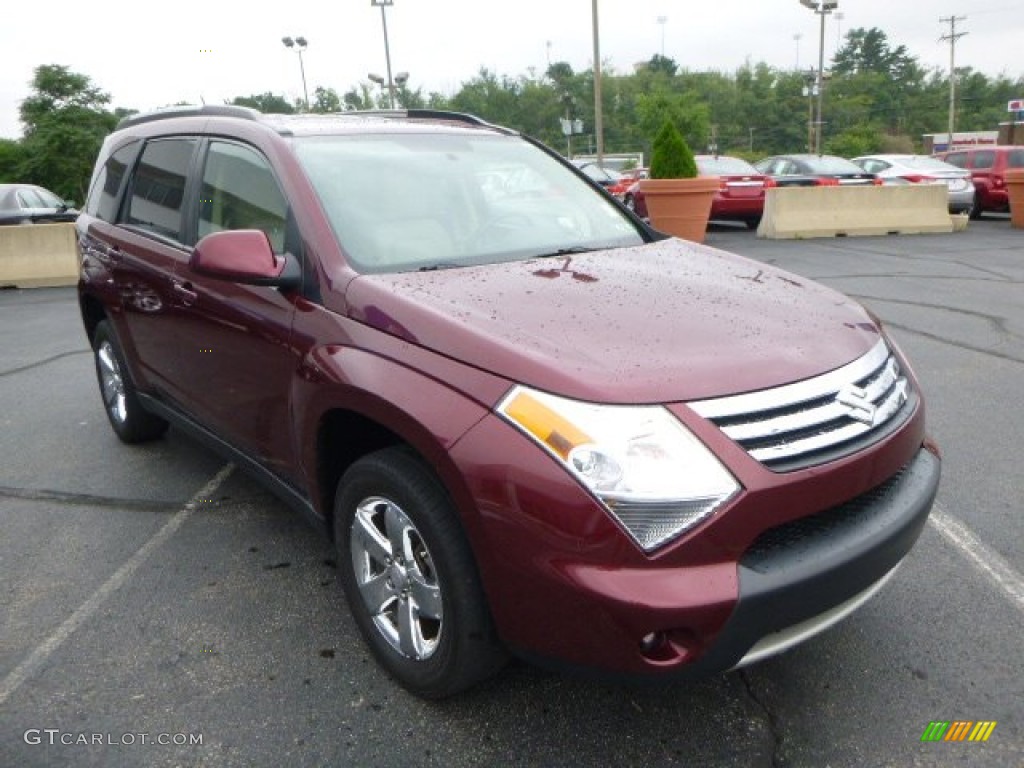 2008 XL7 Limited AWD - Cranberry Red Metallic / Beige photo #7
