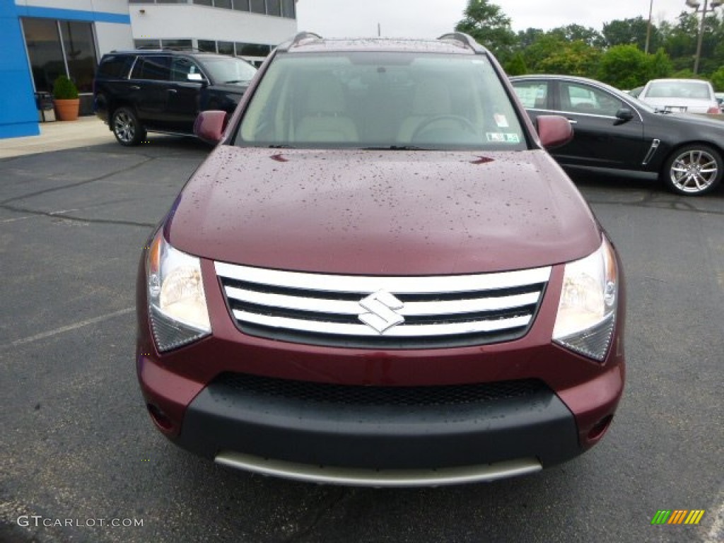 2008 XL7 Limited AWD - Cranberry Red Metallic / Beige photo #8