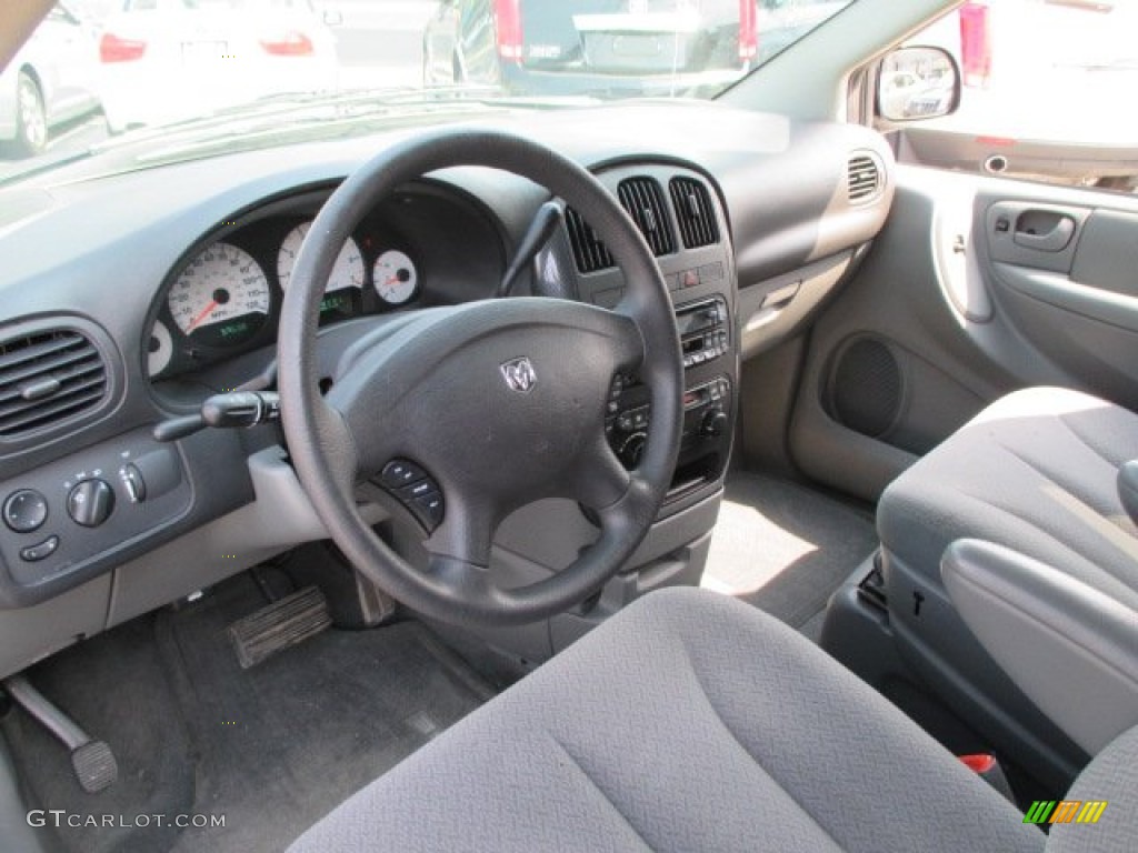 Medium Slate Gray Interior 2007 Dodge Caravan SXT Photo #95373512