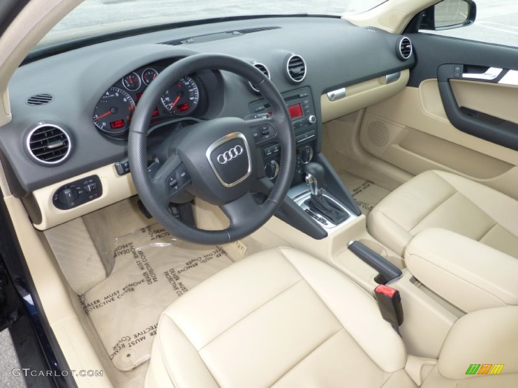 Beige Interior 2008 Audi A3 2.0T Photo #95373640