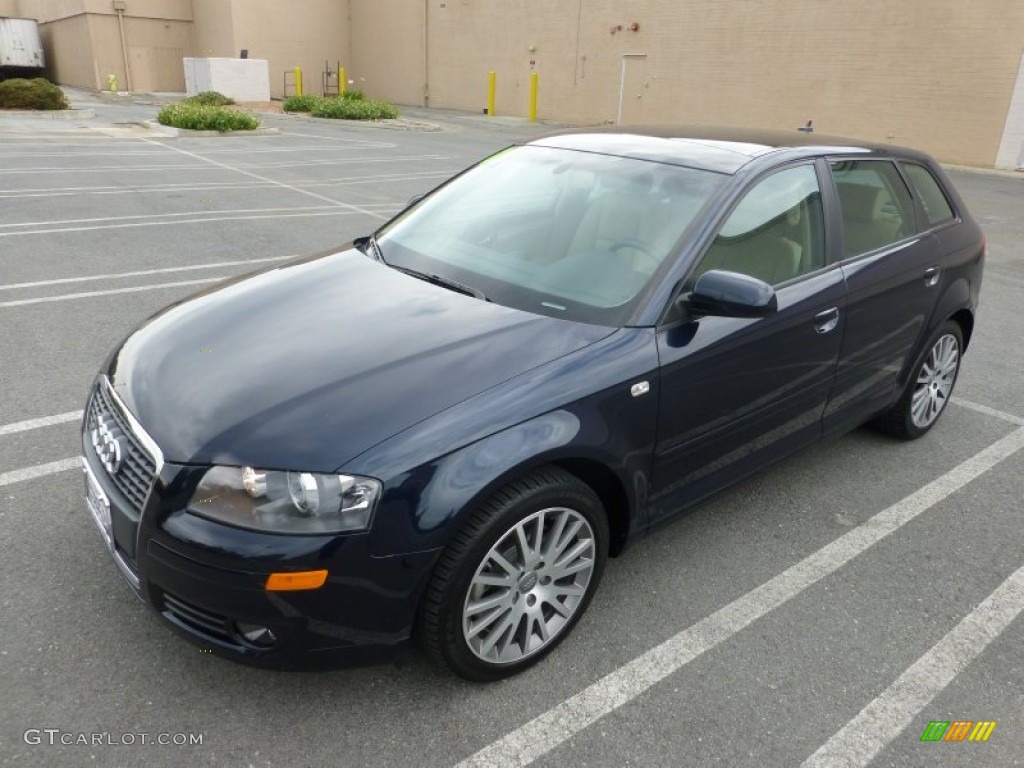Deep Sea Blue Pearl Effect 2008 Audi A3 2.0T Exterior Photo #95373680