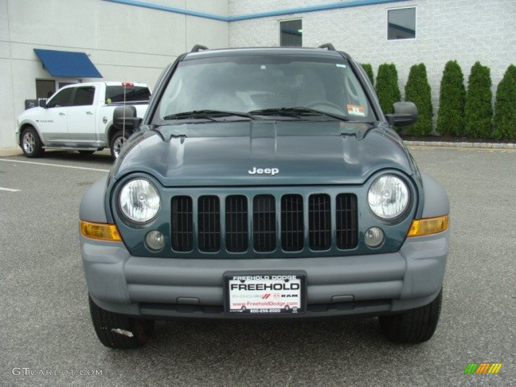 2005 Liberty Sport 4x4 - Deep Beryl Green Pearl / Khaki photo #2