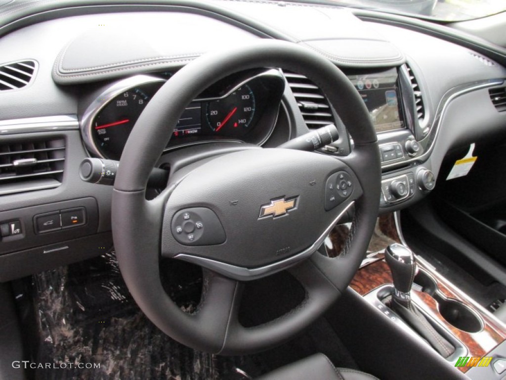 2015 Chevrolet Impala LT Jet Black Steering Wheel Photo #95377922