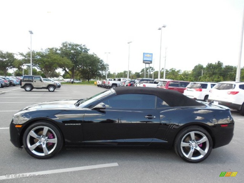 2011 Camaro LT Convertible - Black / Black photo #2