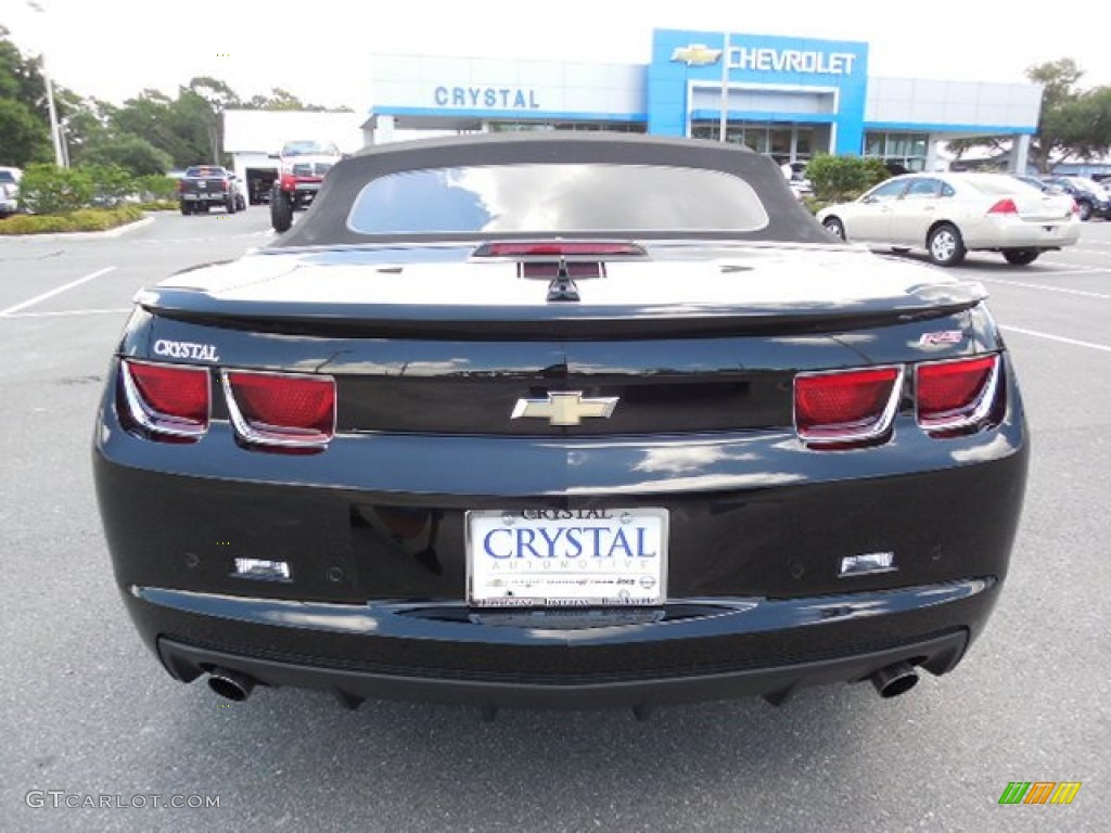2011 Camaro LT Convertible - Black / Black photo #7