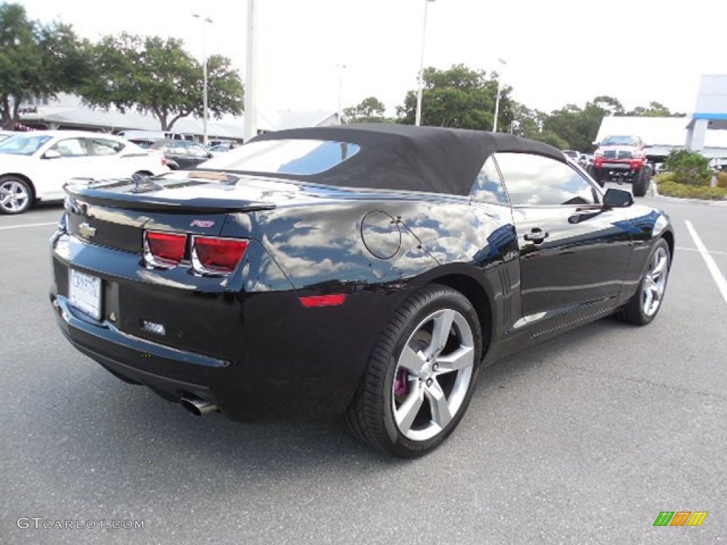2011 Camaro LT Convertible - Black / Black photo #8