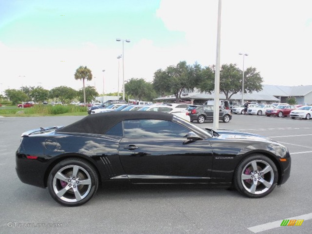 2011 Camaro LT Convertible - Black / Black photo #9