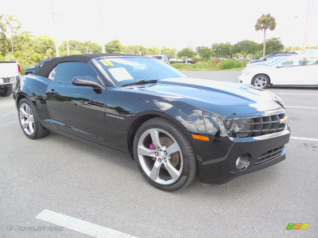 2011 Camaro LT Convertible - Black / Black photo #10