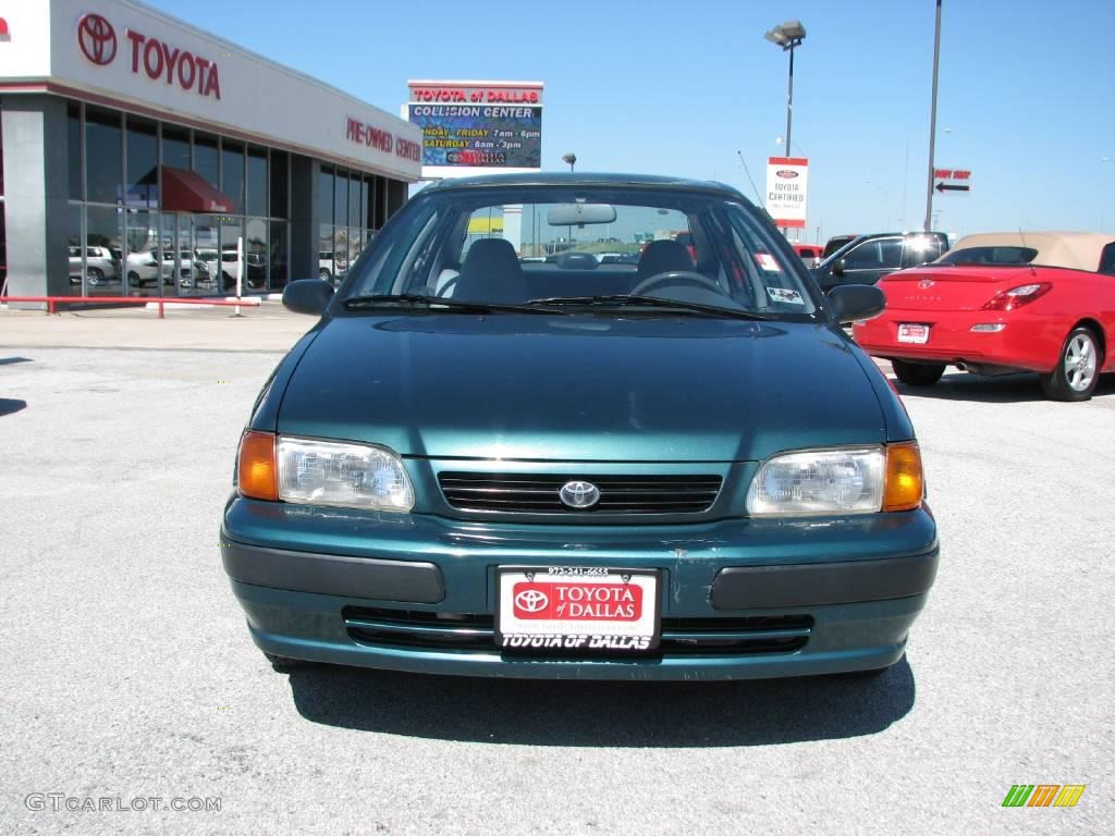 1995 Tercel DX Sedan - Sierra Green Metallic / Gray photo #3