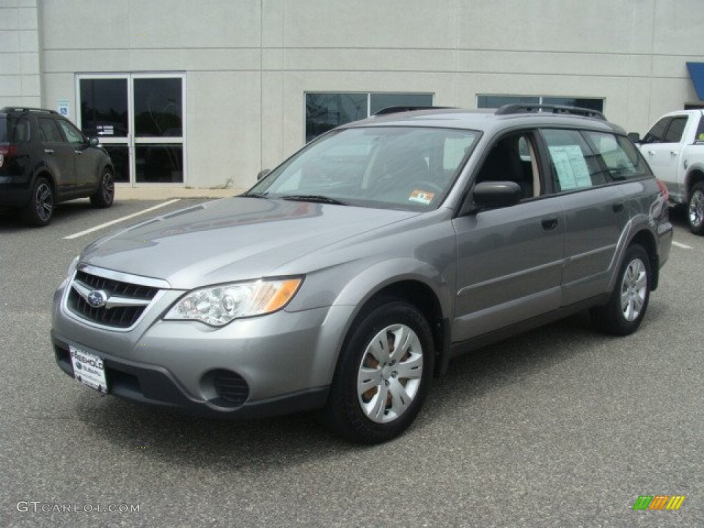 2008 Outback 2.5i Wagon - Quartz Silver Metallic / Off Black photo #3